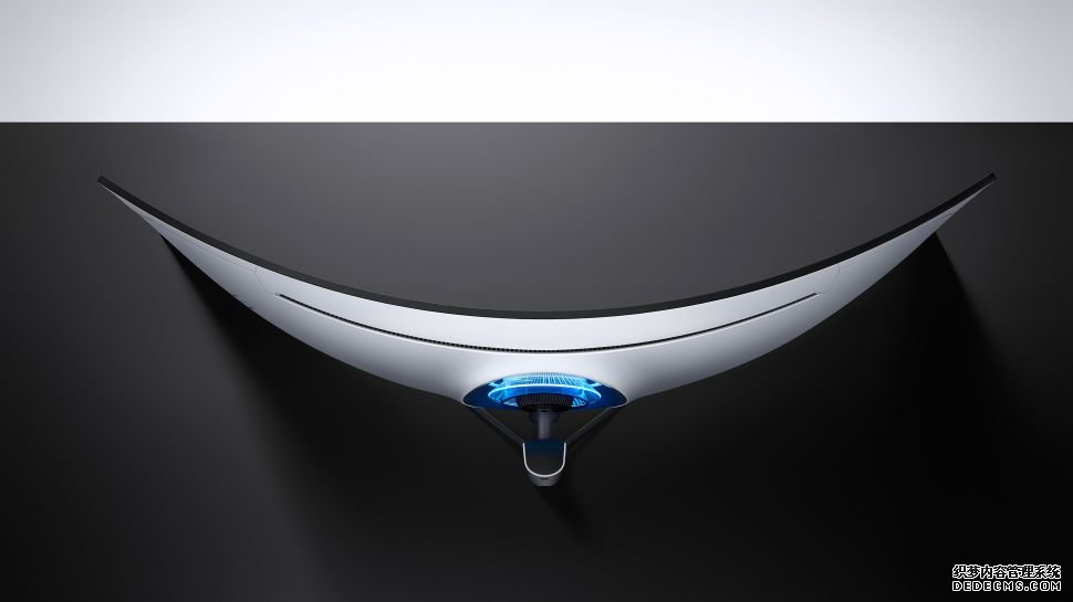 蓝冠最大 三星的1000R游戏显示器超级弯曲，超宽