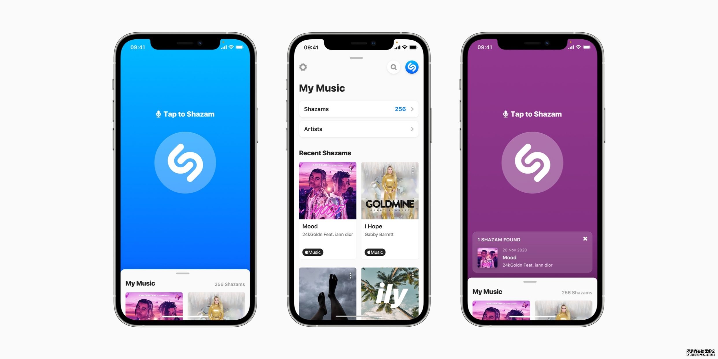 蓝冠官网:苹果指 Shazam 每月识别过十亿首歌曲