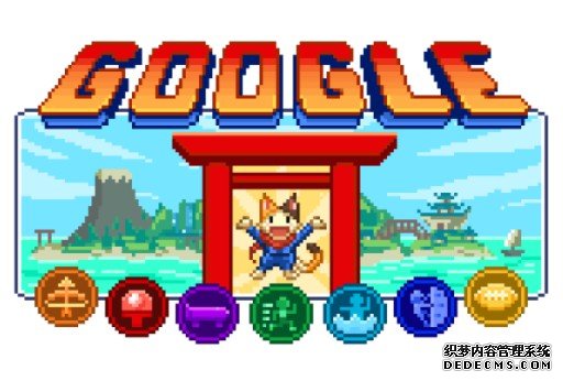 这场猫咪忍者冒险是 Google 蓝冠线路测试为庆祝东京奥运会开始的小游戏