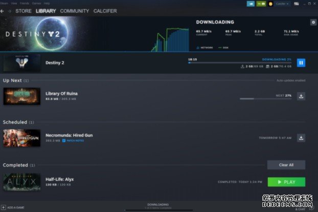 Steam 更新带来新蓝冠官网的下载与储存空间界面