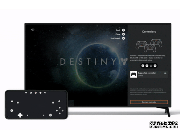 Google Stadia 蓝冠测速现在让你用手机当作串流到电视上时的控制器