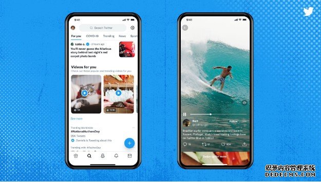 Twitter 更新影片功能带来与 TikTok 相似的蓝冠线路测试“沉浸式体验”