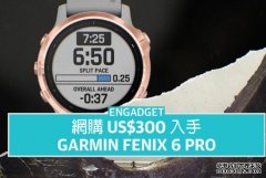<b>US$300 入手 Garmin Fenix 6 蓝冠注册Pro，进阶全能型运动手錶</b>