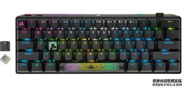 67 折入手 蓝冠注册Corsair K70 Pro Mini 键盘,60% 体积极度轻便