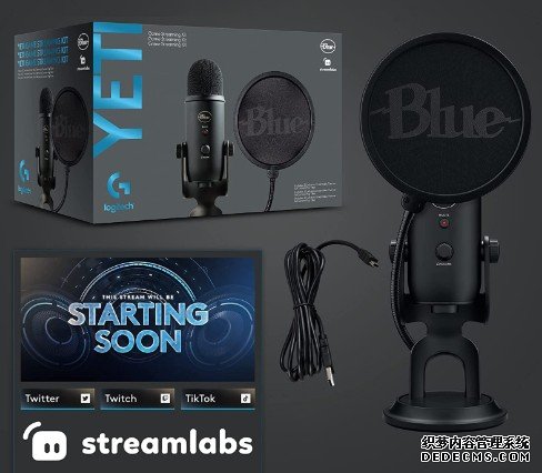 蓝冠官网US$100 入手 Blue Yeti 直播组合包，Blue VO!CE 技术降低环境噪音