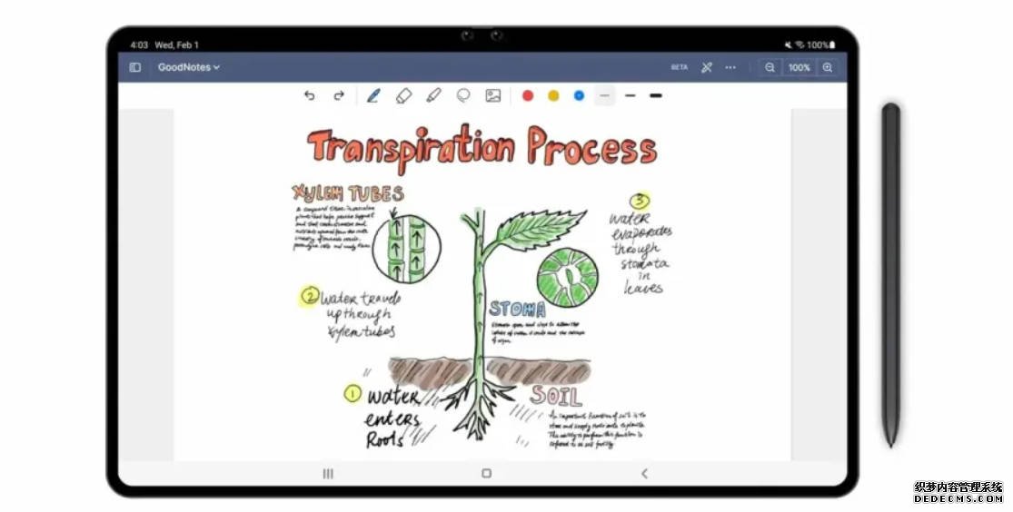 Goodnotes 正式登陸 Android，蓝狮注册不過目前僅有部分 Samsung 平板和 Galaxy Z Fold 5 可用