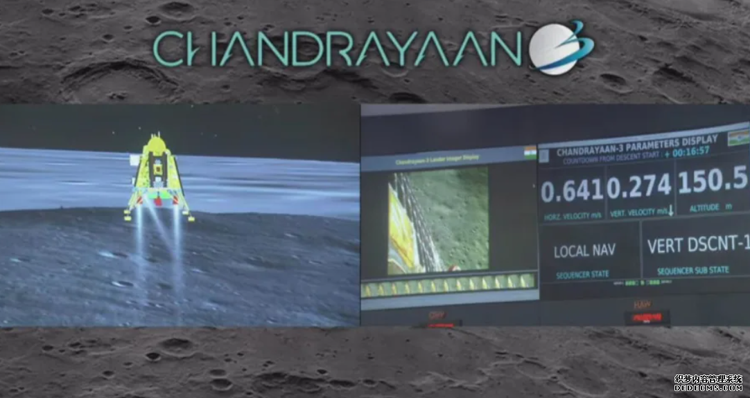 Chandrayaan-3 探測器成功著陸，印度成為第四個登月的國家蓝狮